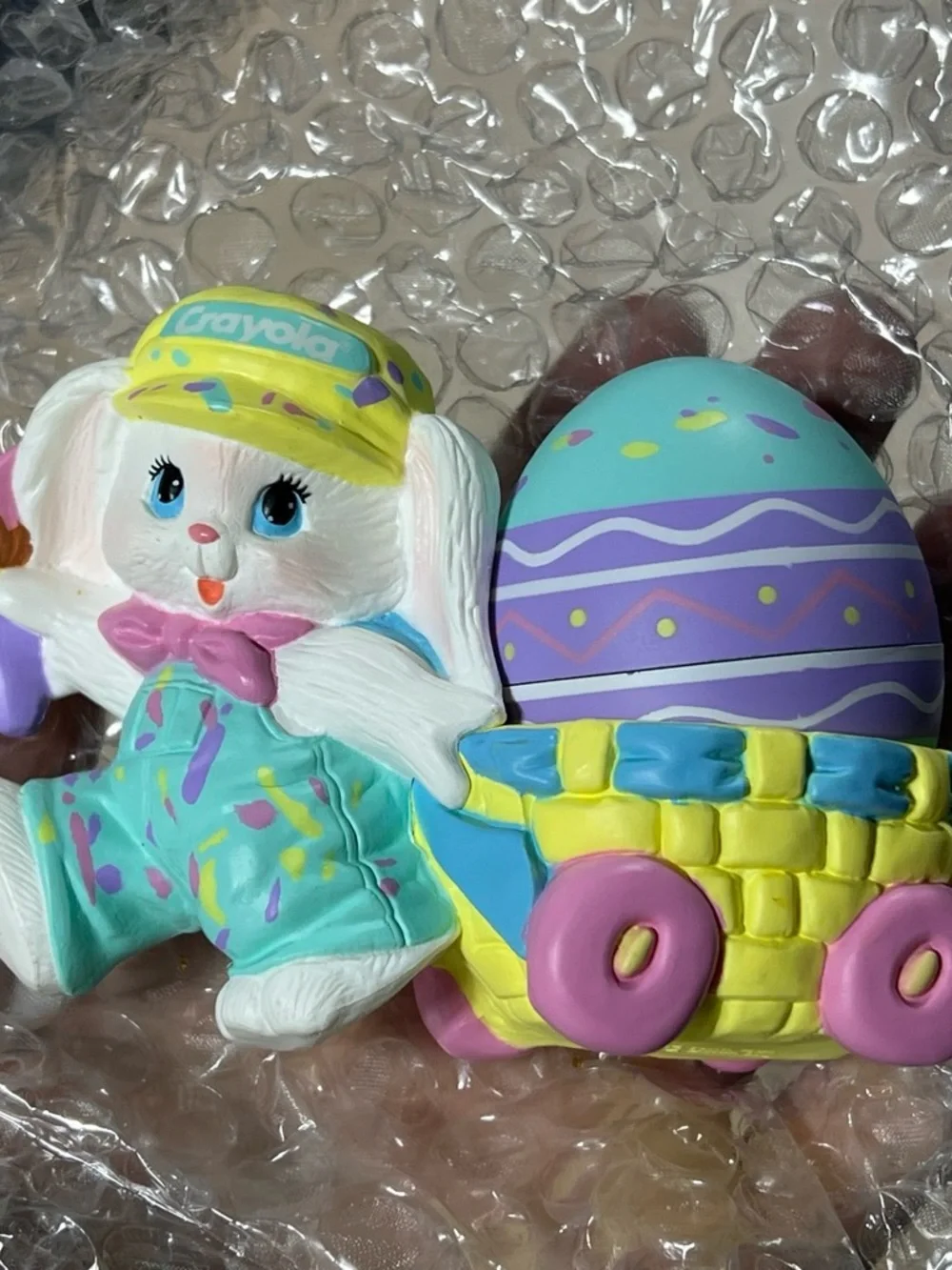Crayola Pastel Bunny with Easter Egg Basket - Multi-Color Hallmark Figure